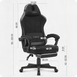 materiałowy obrotowy fotel